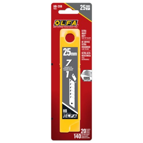 Olfa-HB-20B-25mm-Silver-Snap-off-Blade-20-Pack-1